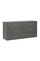 Dark Gray Acacia 6-Drawer Dresser | OROA Modern Manchester | Oroatrade.com
