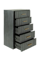 Gray Acacia 5-Drawer Chest | OROA Modern Manchester | Oroatrade.com