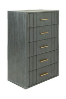 Gray Acacia 5-Drawer Chest | OROA Modern Manchester | Oroatrade.com
