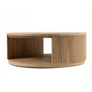 Natural Acacia Round Coffee Table | OROA Modern Jacobson | Oroatrade.com