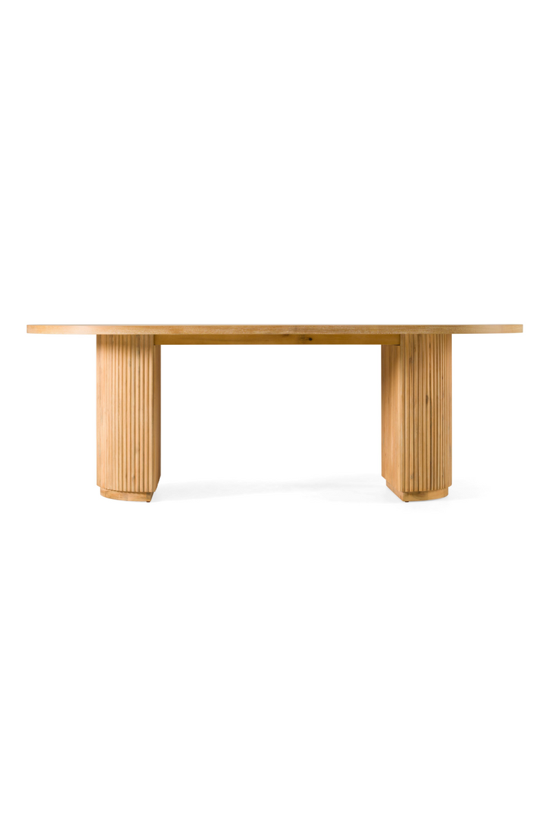 Natural Acacia Oval Dining Table | OROA Modern Jacobson | Oroatrade.com