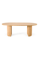Natural Acacia Oval Dining Table | OROA Modern Jacobson