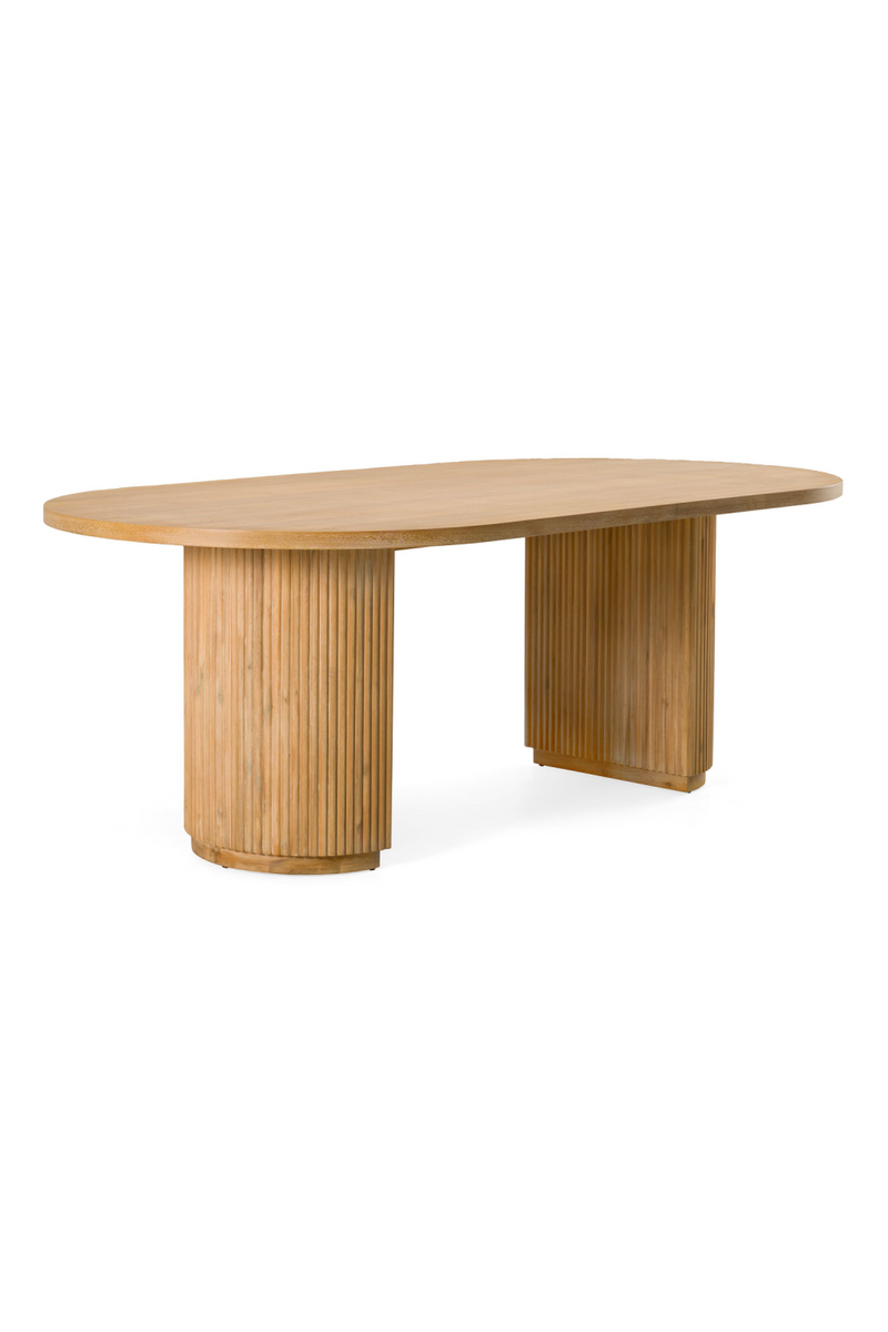 Natural Acacia Oval Dining Table | OROA Modern Jacobson | Oroatrade.com