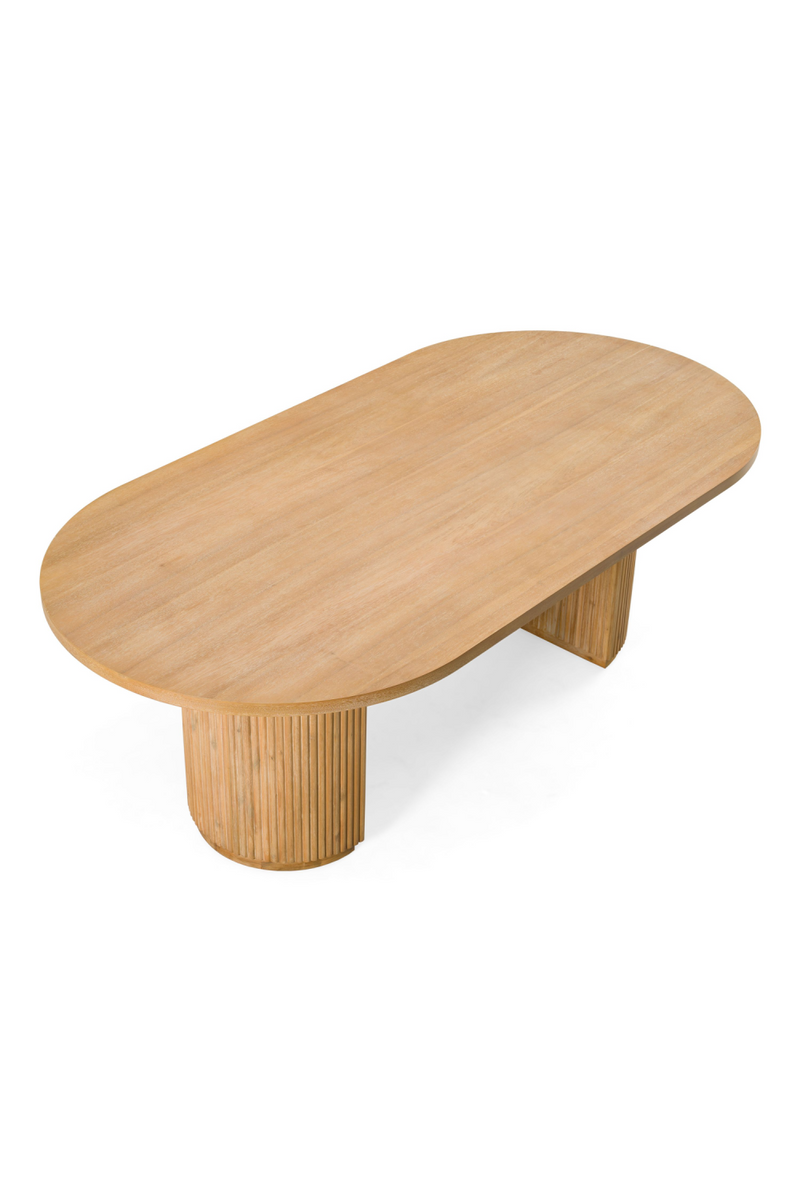 Natural Acacia Oval Dining Table | OROA Modern Jacobson | Oroatrade.com
