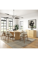 Natural Acacia Oval Dining Table | OROA Modern Jacobson | Oroatrade.com