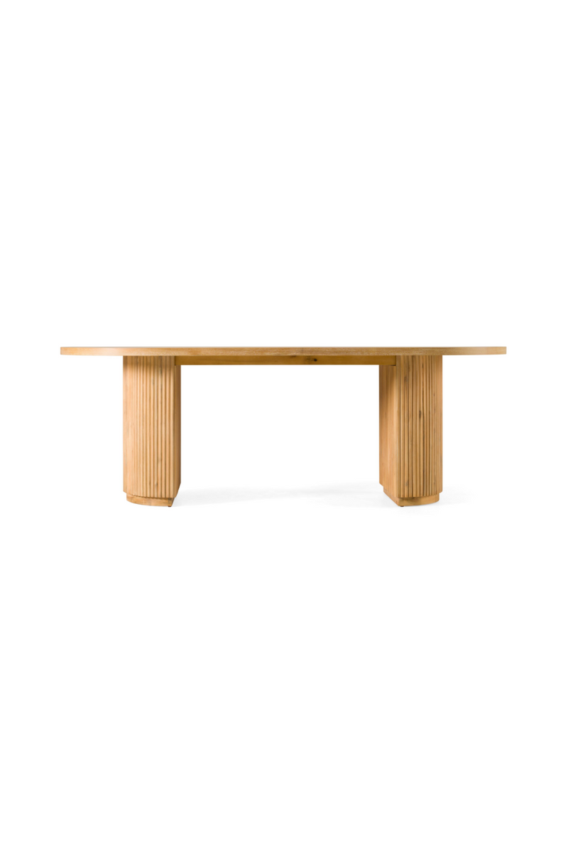 Natural Acacia Oval Dining Table | OROA Modern Jacobson | Oroatrade.com