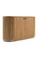 Ribbed Natural Acacia 2-Door Sideboard | OROA Modern | Oroatrade.com