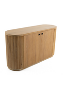Ribbed Natural Acacia 2-Door Sideboard | OROA Modern | Oroatrade.com