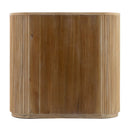 Ribbed Natural Acacia 4-Drawer Chest | OROA Modern Jacobson | Oroatrade.com