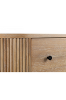 Ribbed Natural Acacia 4-Drawer Chest | OROA Modern | Oroatrade.com