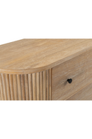 Ribbed Natural Acacia 4-Drawer Chest | OROA Modern | Oroatrade.com
