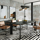 Black Wooden Oval Dining Table | OROA Modern Steven
