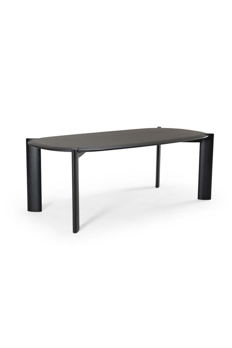 Black Wooden Oval Dining Table | OROA Modern Steven | Oroa.tradecom