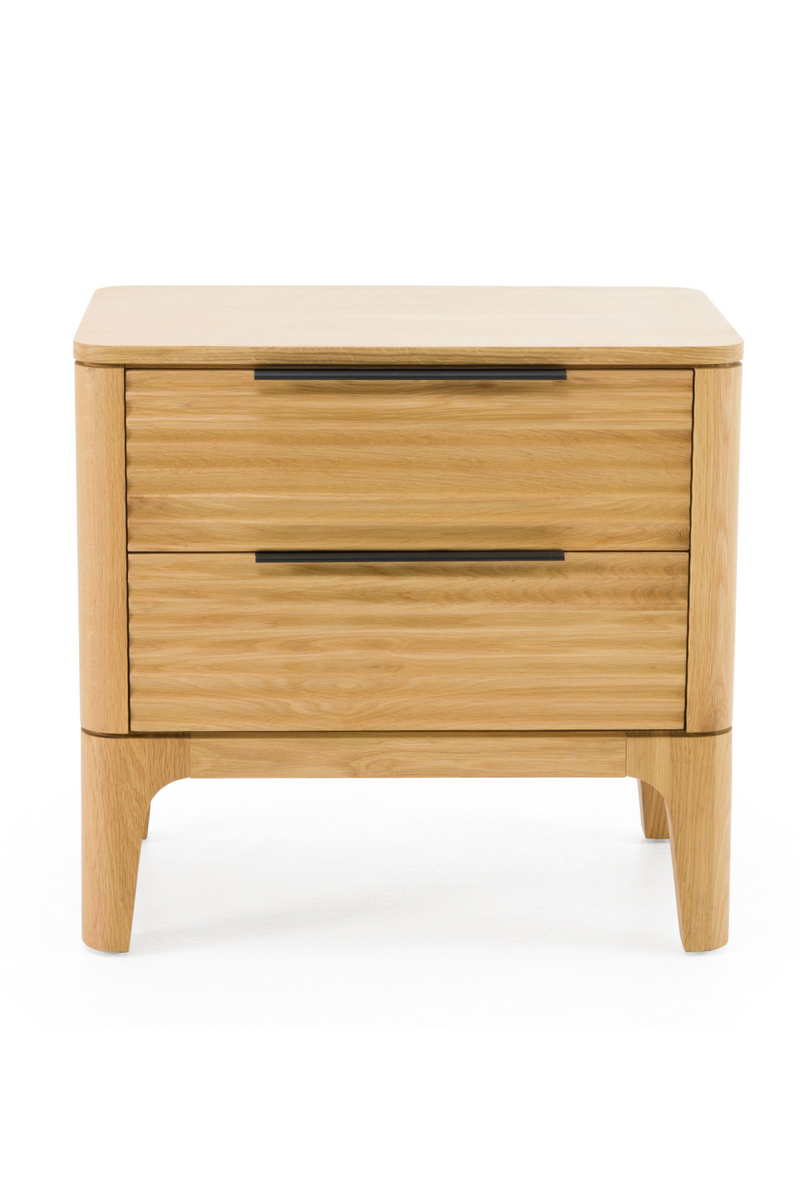 2-Drawer Solid Oak Nightstand | OROA Modern Seattle | Oroatrade.com