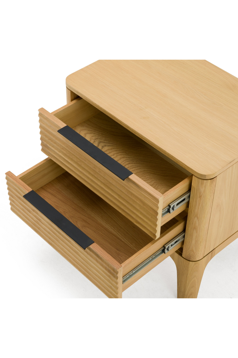 2-Drawer Solid Oak Nightstand | OROA Modern Seattle | Oroatrade.com
