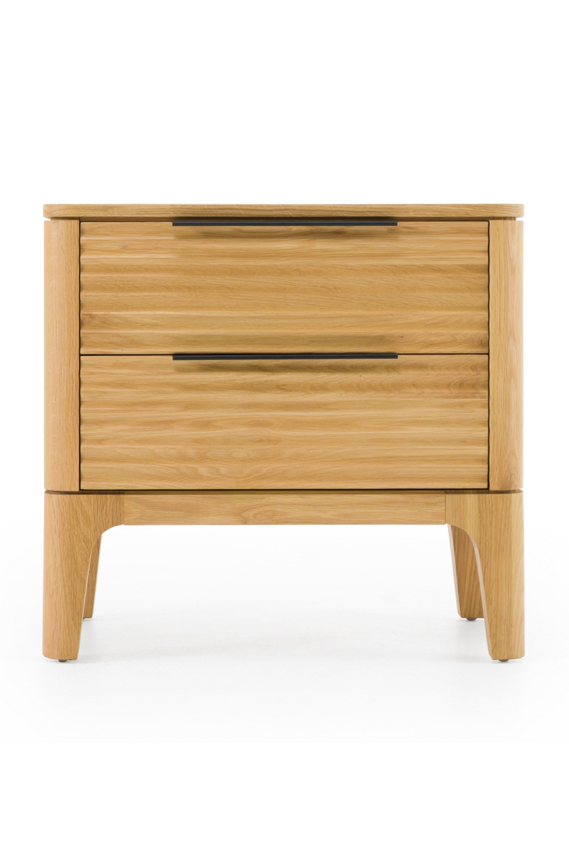2-Drawer Solid Oak Nightstand | OROA Modern Seattle | Oroatrade.com