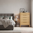 5-Drawer Solid Oak Chest | OROA Modern Seattle | Oroatrade.com