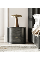 Solid Acacia 2-Drawer Nightstand | OROA Modern Fields