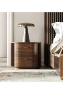 Solid Acacia 2-Drawer Nightstand | OROA Modern Fields