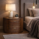 Solid Acacia 2-Drawer Nightstand | OROA Modern Fields