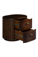 Solid Acacia 2-Drawer Nightstand | OROA Modern Fields