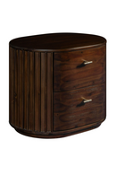 Solid Acacia 2-Drawer Nightstand | OROA Modern Fields