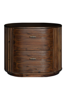 Solid Acacia 2-Drawer Nightstand | OROA Modern Fields