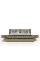 Walnut Bed with 2 Nightstands | OROA Modern Fantasia | Oroatrade.com