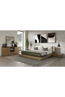 Walnut Bed with 2 Nightstands | OROA Modern Fantasia | Oroatrade.com