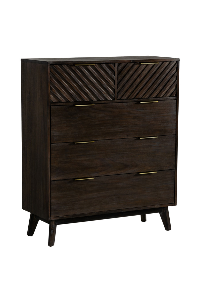 Acacia Chevron 5-Drawer Chest | OROA Modern Daisy | Oroatrade.com