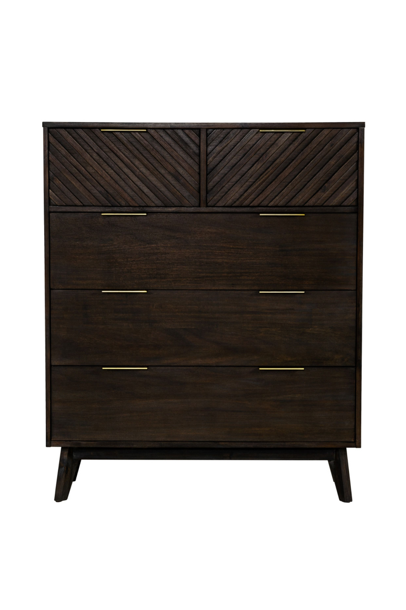 Acacia Chevron 5-Drawer Chest | OROA Modern Daisy | Oroatrade.com