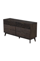 Dark Acacia 6-Drawer Dresser | OROA Modern Daisy | Oroatrade.com
