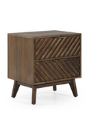 Acacia Chevron 2-Drawer Nightstand | OROA Modern Daisy | Oroatrade.com