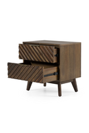 Acacia Chevron 2-Drawer Nightstand | OROA Modern Daisy | Oroatrade.com