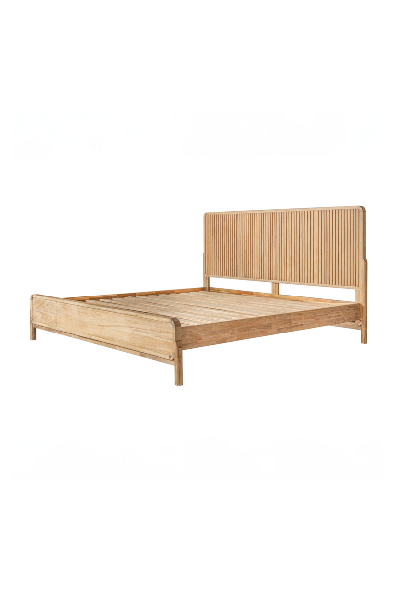 Natural Oak Slatted Bed | OROA Modern Mikala | Oroatrade.com
