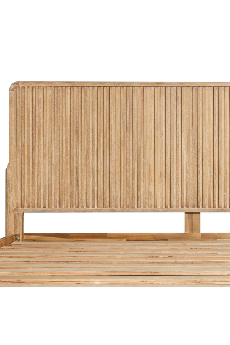 Natural Oak Slatted Bed | OROA Modern Mikala | Oroatrade.com