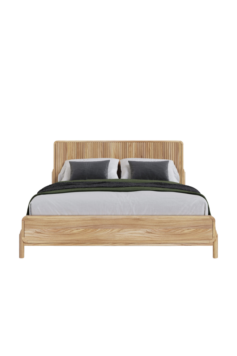 Natural Oak Slatted Bed | OROA Modern Mikala | Oroatrade.com
