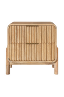 Natural Oak 2-Drawer Nightstand | OROA Modern Mikala | Oroatrade.com