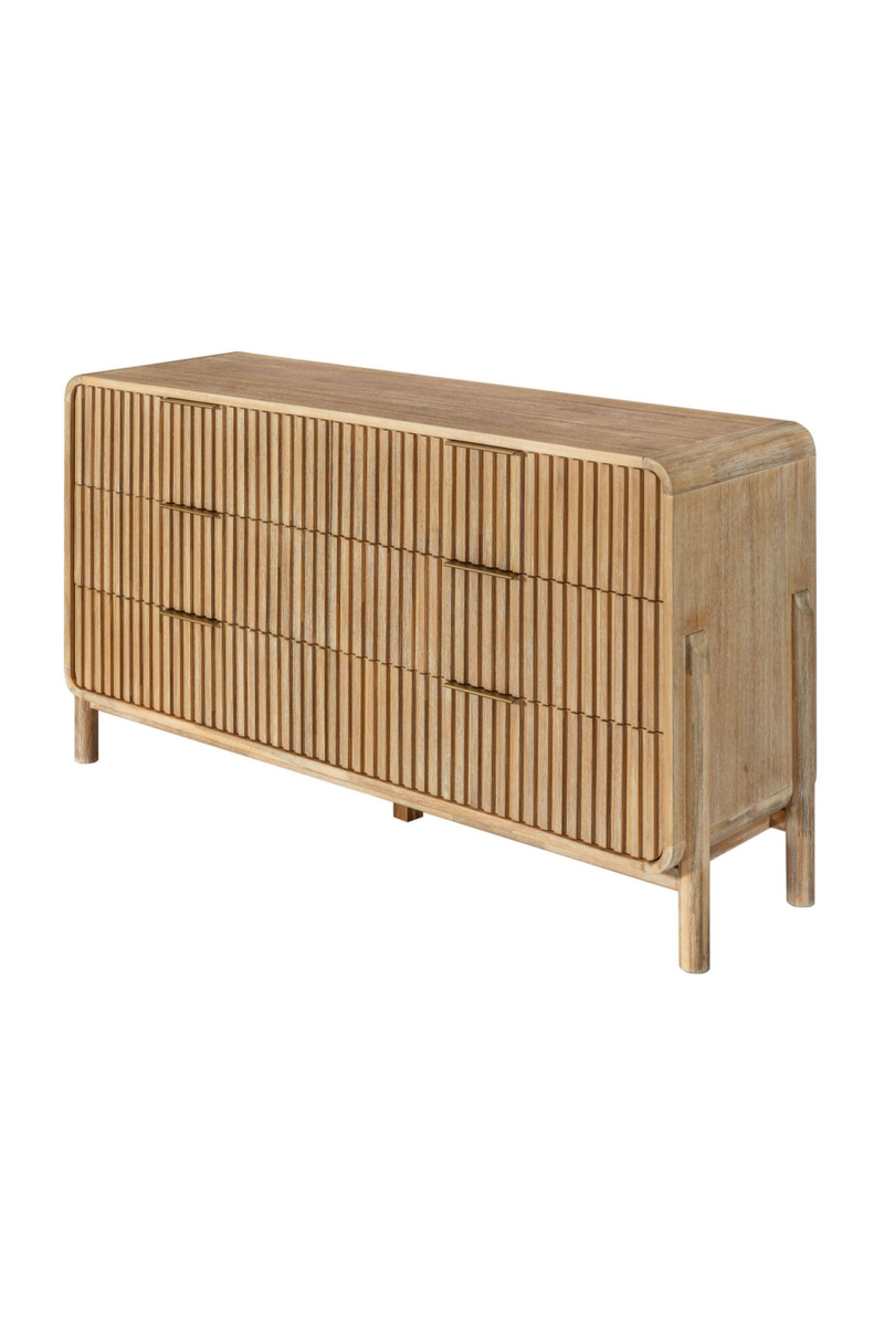 Natural Oak 6-Drawer Dresser | OROA Modern Mikala | Oroatrade.com