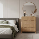 Natural Oak 4-Drawer Chest | OROA Modern Mikala | Oroatrade.com
