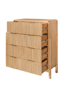 Natural Oak 4-Drawer Chest | OROA Modern Mikala | Oroatrade.com