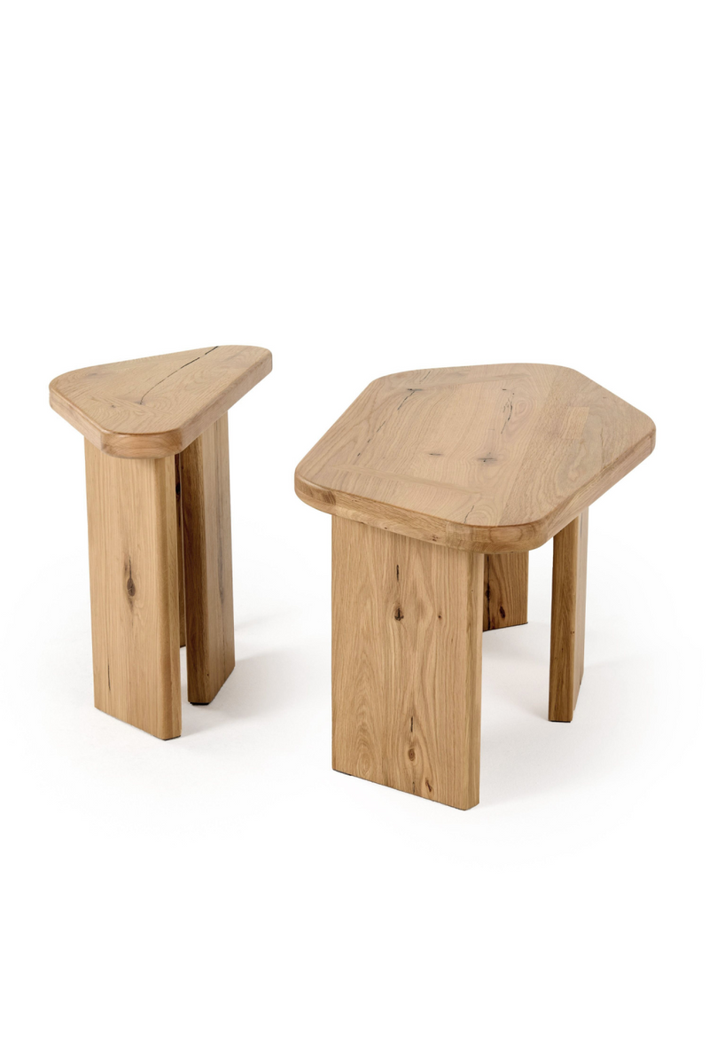 Natural Wood Coffee Table Set (2) | OROA Modern Jack | Oroatrade.com
