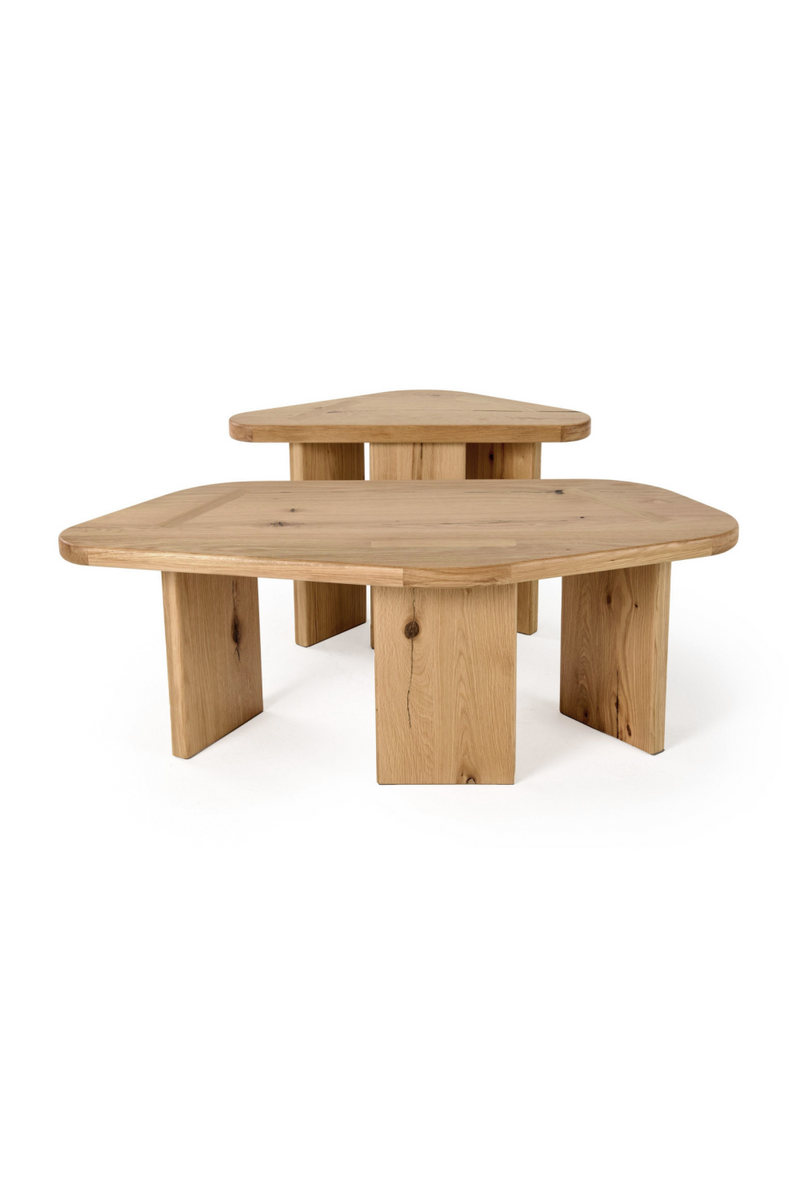 Natural Wood Coffee Table Set (2) | OROA Modern Jack | Oroatrade.com
