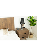 2-Drawer Acacia Wood Nightstand | OROA Modern Claire | Oroatrade.com