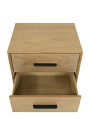 2-Drawer Acacia Wood Nightstand | OROA Modern Claire | Oroatrade.com