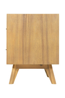 2-Drawer Acacia Wood Nightstand | OROA Modern Claire | Oroatrade.com
