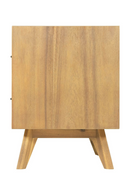 2-Drawer Acacia Wood Nightstand | OROA Modern Claire | Oroatrade.com