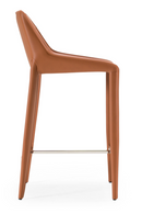 Saddle Leather Counter Stool | OROA Modern Halo | Oroatrade.com