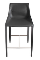 Saddle Leather Counter Stool | OROA Modern Halo | Oroatrade.com