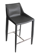 Saddle Leather Counter Stool | OROA Modern Halo | Oroatrade.com